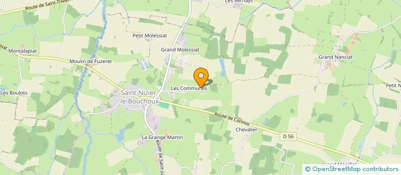 localisation de l'entreprise BERNARD PERE ET FILS  SAINT-NIZIER-LE-BOUCHOUX