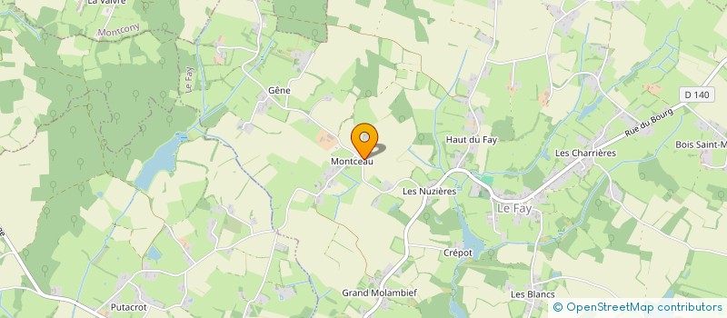 localisation de l'entreprise BERNARD-PETITJEAN  LE FAY