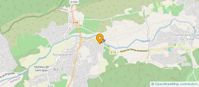 localisation de l'entreprise BERNARD PLAISANCE  FORCALQUEIRET