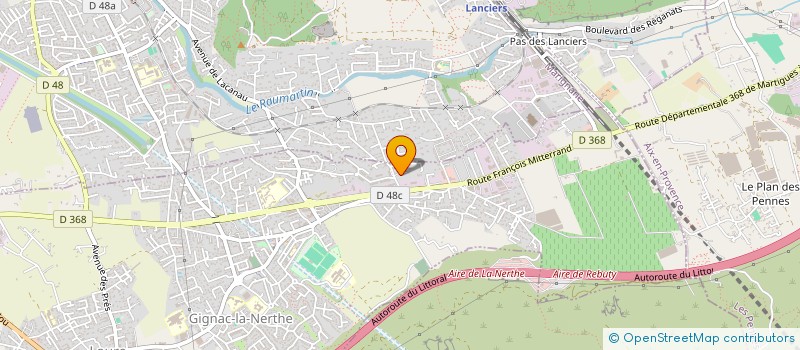localisation de l'entreprise BERNARD PNEUMATIQUES  GIGNAC-LA-NERTHE