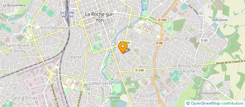 localisation de l'entreprise BERNARD POIRIER  LA ROCHE-SUR-YON