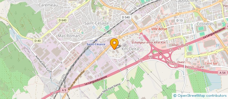 localisation de l'entreprise BERNARD POISSONNIER ECONOMISTE à NIMES