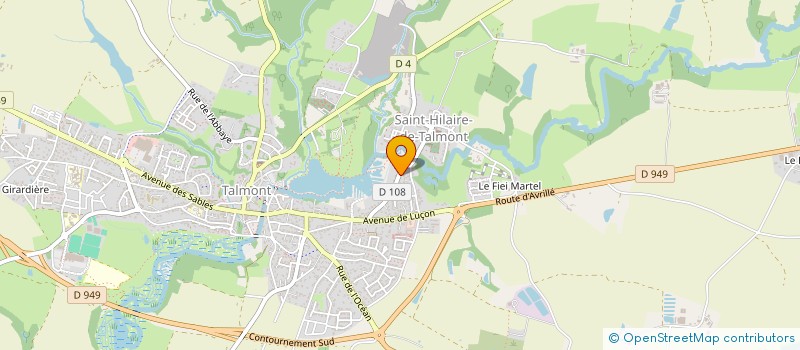 localisation de l'entreprise BERNARD POUZET  TALMONT-SAINT-HILAIRE