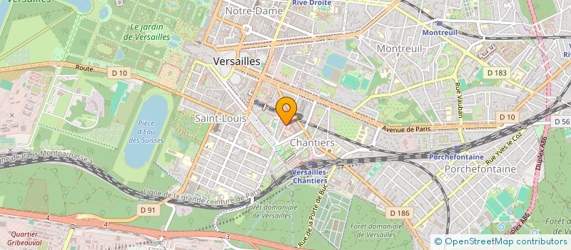 localisation de l'entreprise BERNARD*R VVE/ à VERSAILLES