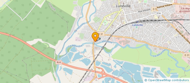 localisation de l'entreprise BERNARD-RENAULD-HERZOG  LUNEVILLE