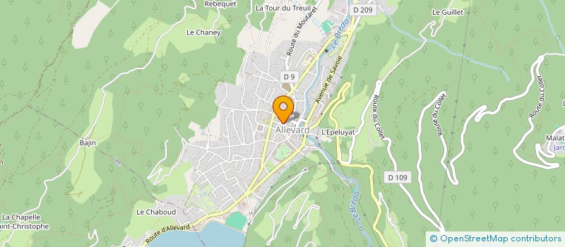 localisation de l'entreprise BERNARD REVERDY  ALLEVARD