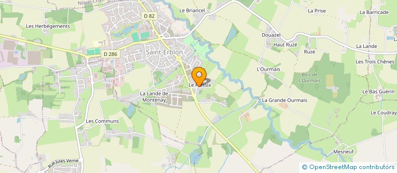 localisation de l'entreprise BERNARD & RICHET COUVREURS ASSOCIES  SAINT-ERBLON