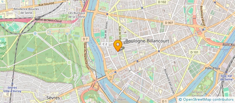 localisation de l'entreprise BERNARD RIQUIER CONSEIL à BOULOGNE-BILLANCOURT