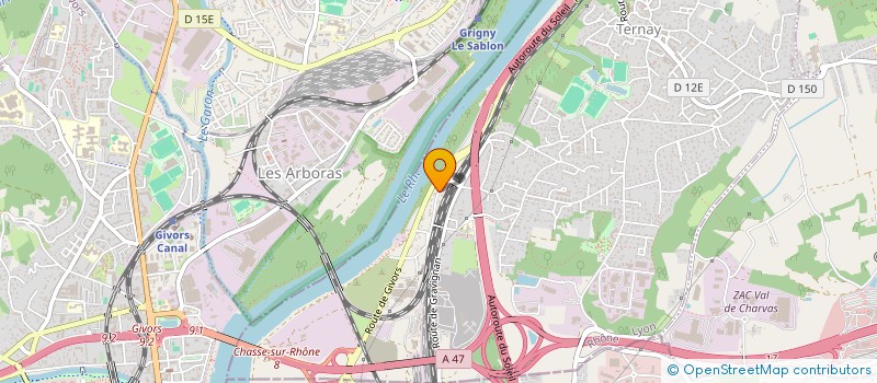 localisation de l'entreprise BERNARD RUE DU PILAT  TERNAY