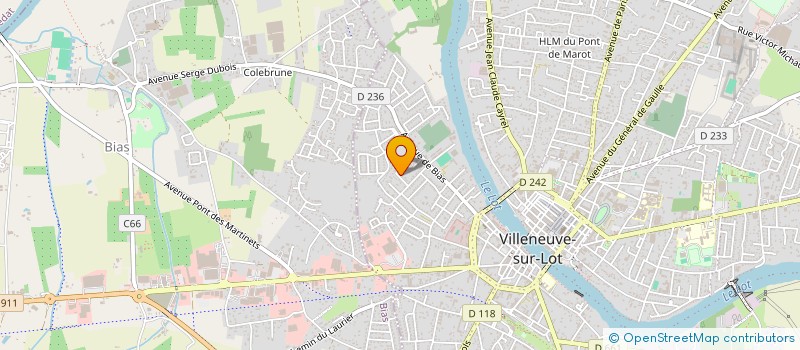 localisation de l'entreprise BERNARD SA à BIAS