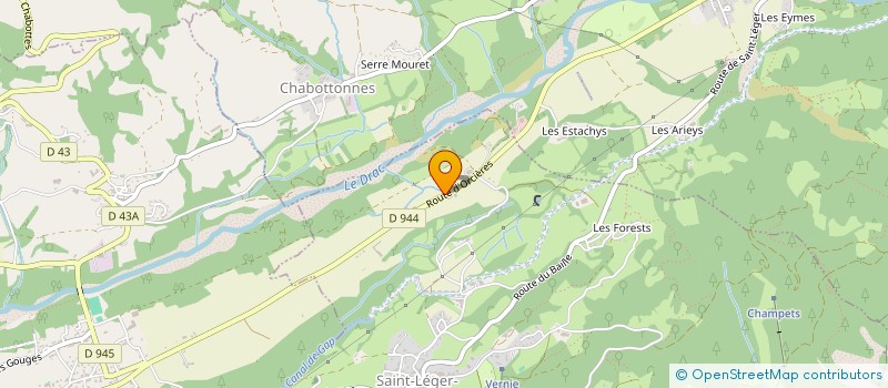localisation de l'entreprise BERNARD SPORTS à SAINT-LEGER-LES-MELEZES