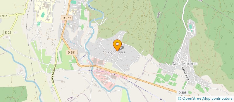 localisation de l'entreprise BERNARD STYV  UZES