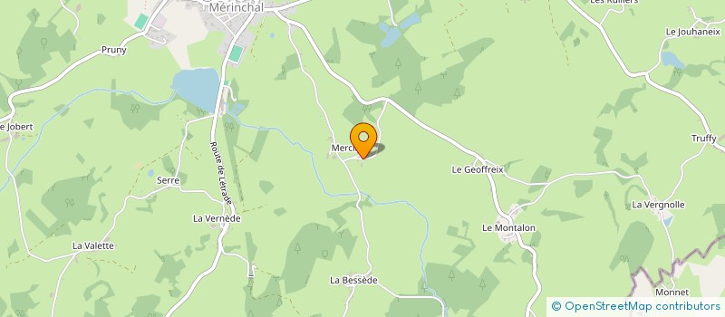 localisation de l'entreprise BERNARD TAUTON à MERINCHAL