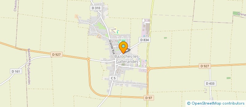 localisation de l'entreprise BERNARD TAXI SERVICES  BAZOCHES-LES-GALLERANDES