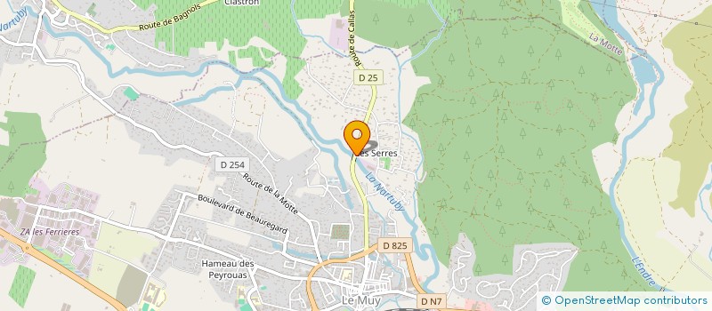 localisation de l'entreprise BERNARD THOMAS CRUZ  LE MUY