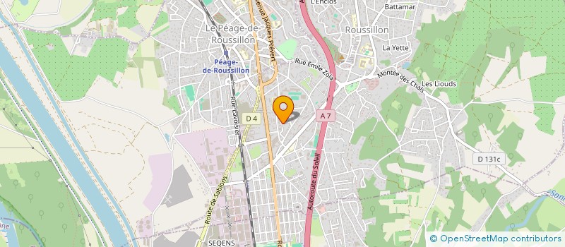 localisation de l'entreprise BERNARDI  ROUSSILLON