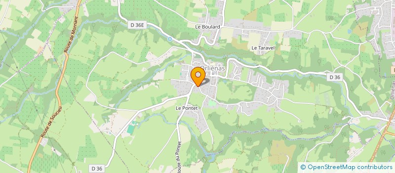 localisation de l'entreprise BERNARDI à ORLIENAS
