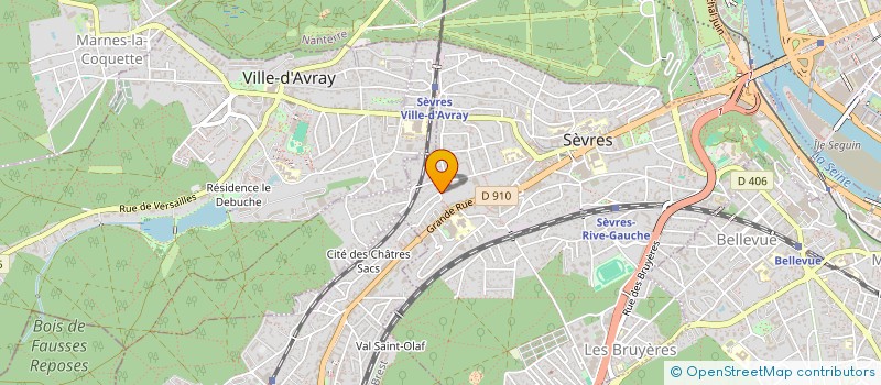 localisation de l'entreprise BERNARDI ALBER à SEVRES