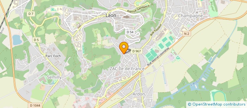 localisation de l'entreprise BERNARDI DE MANOISE à LAON