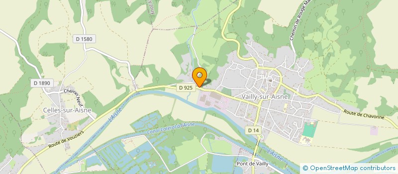 localisation de l'entreprise BERNARDI LOCATION à VAILLY-SUR-AISNE