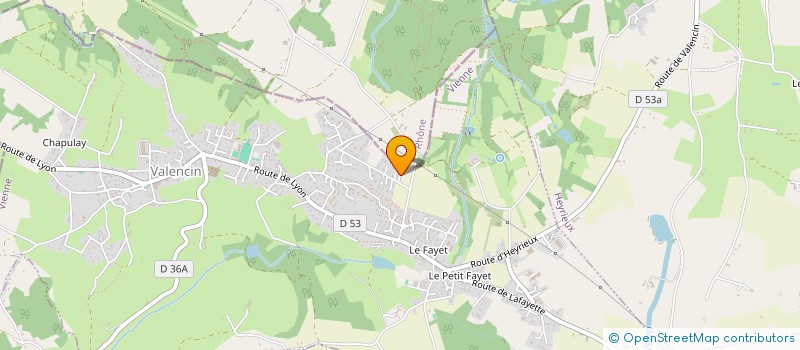 localisation de l'entreprise BERNARDIN FINANCES à HEYRIEUX