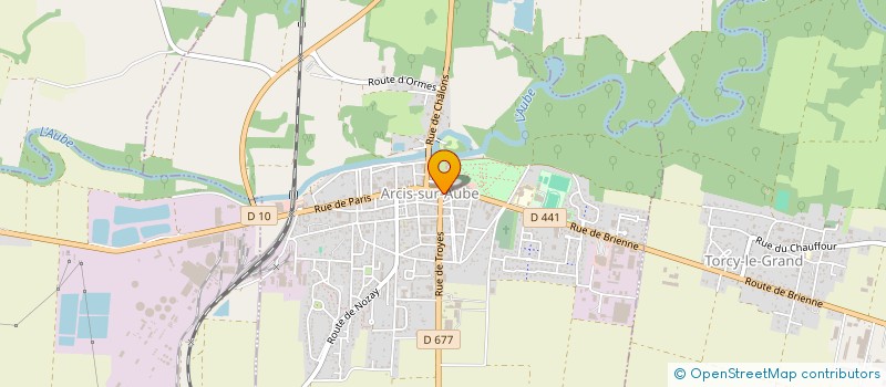 localisation de l'entreprise BERNARDIN K.S.  ARCIS-SUR-AUBE