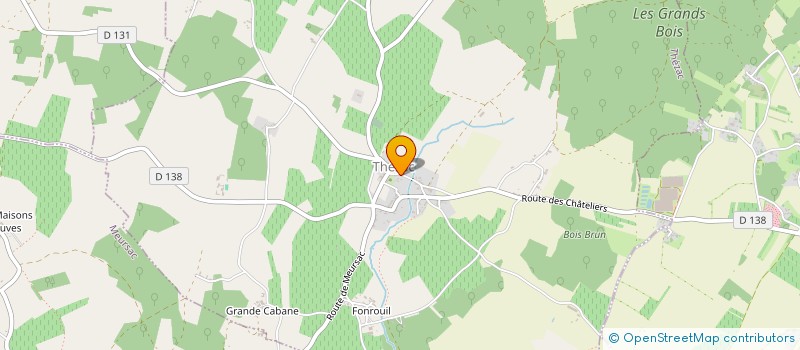 localisation de l'entreprise BERNARDIN PERE ET FILS à THEZAC