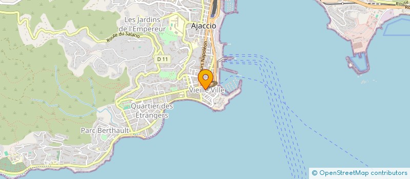 localisation de l'entreprise BERNARDINI ET FILS  AJACCIO