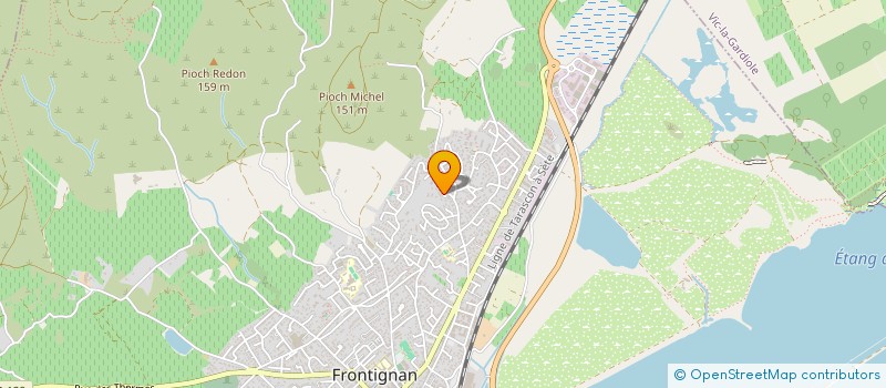 localisation de l'entreprise BERNARDINI IMMOBILIER à FRONTIGNAN