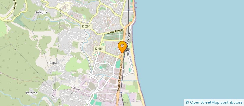 localisation de l'entreprise BERNARDINI NUTRITION SPORTIVE à BASTIA