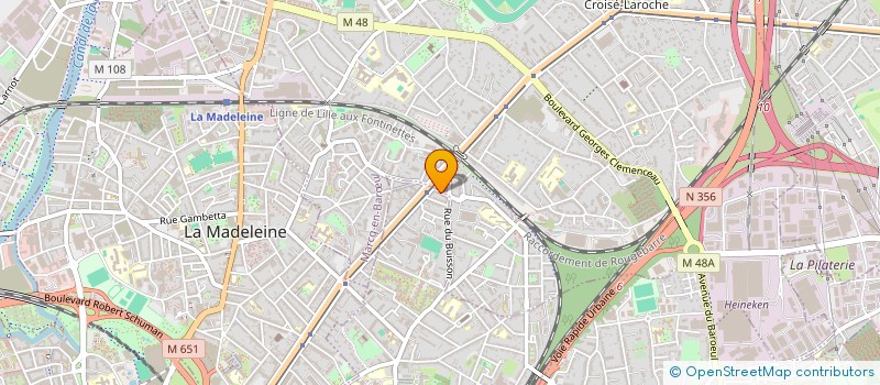 localisation de l'entreprise BERNARDINVEST à LILLE