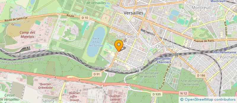 localisation de l'entreprise BERNARDO GALLITELLI SAS à VERSAILLES