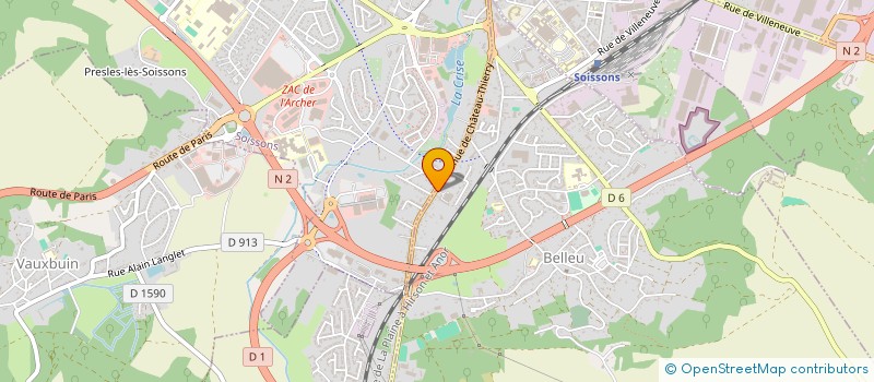 localisation de l'entreprise BERNARDON ET FILS HAMONET à BELLEU