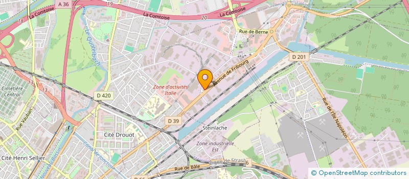 localisation de l'entreprise BERNARDOT ILLZACH  ILLZACH