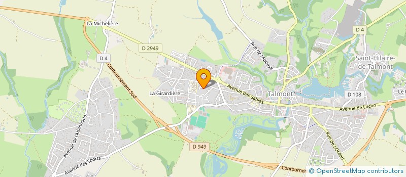 localisation de l'entreprise BERNATA à TALMONT-SAINT-HILAIRE