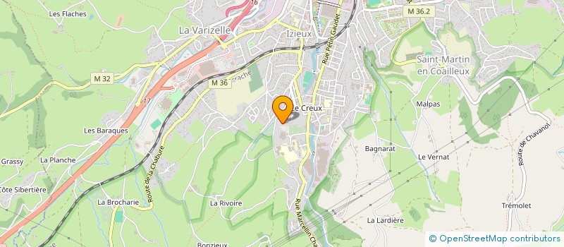 localisation de l'entreprise BERNAUD ZINGUERIE à SAINT-CHAMOND