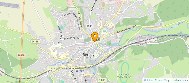 localisation de l'entreprise BERNAY AUTO 2000 à BERNAY