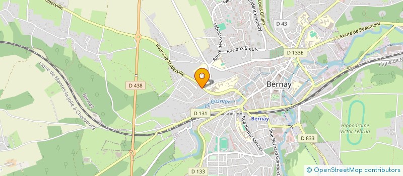 localisation de l'entreprise BERNAY CUMULUS CLUB  BERNAY