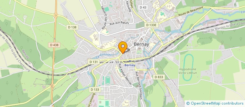 localisation de l'entreprise BERNAYENNE DE POISSONNERIE  BERNAY