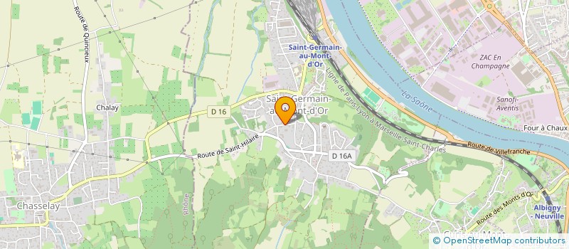 localisation de l'entreprise BERNE  SAINT-GERMAIN-AU-MONT-D'OR