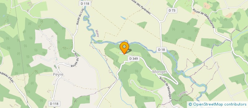 localisation de l'entreprise BERNE  MONGET