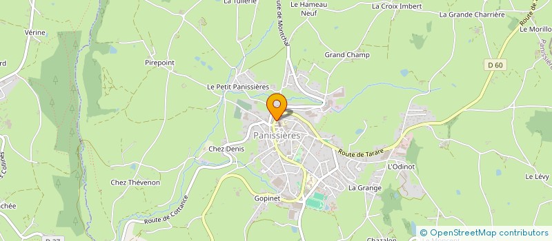 localisation de l'entreprise BERNE SEBASTIEN  PANISSIERES