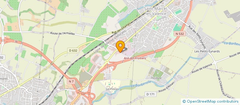 localisation de l'entreprise BERNE TRAITEUR à SAINT-MARCEL-LES-VALENCE
