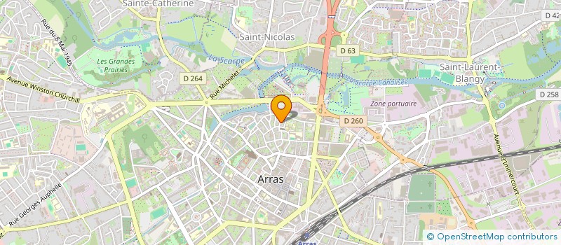 localisation de l'entreprise BERNEBAT à ARRAS