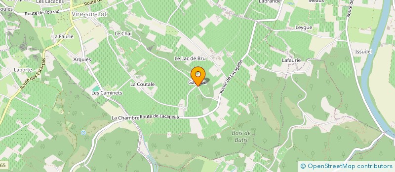 localisation de l'entreprise BERNEDE ET FILS  VIRE-SUR-LOT