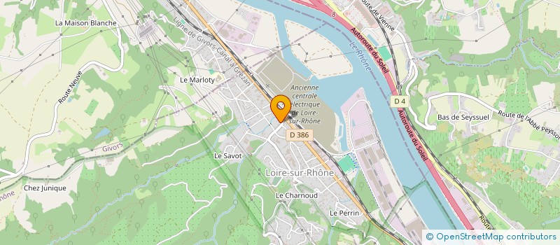 localisation de l'entreprise BERNEL  LOIRE-SUR-RHONE