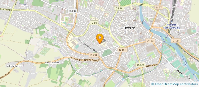 localisation de l'entreprise BERNERD.COM à AUXERRE