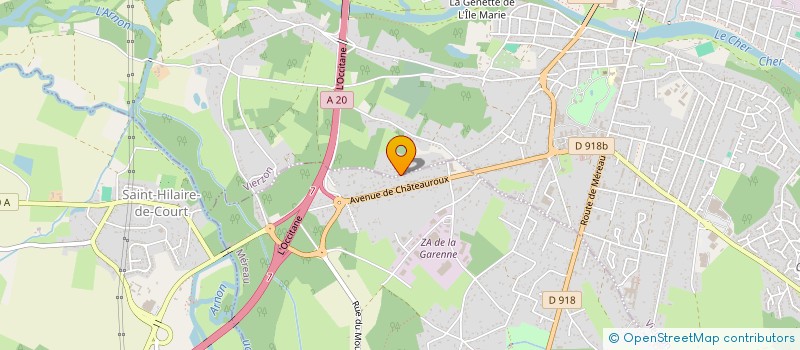 localisation de l'entreprise BERNET CLAUDE ET CASADEVALL à VIERZON