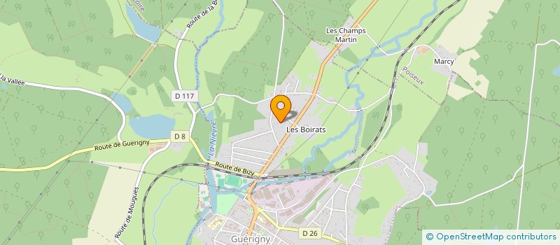localisation de l'entreprise BERNET SEBASTIEN SARL à GUERIGNY