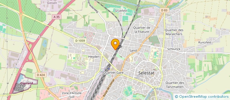 localisation de l'entreprise BERNHARD SCI  SELESTAT